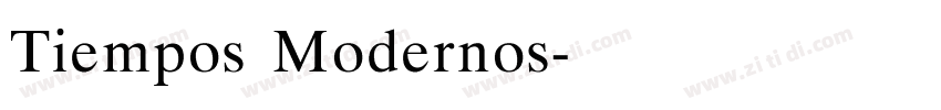 Tiempos Modernos字体转换